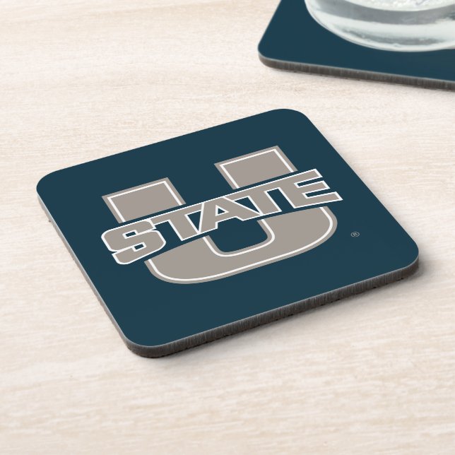 Utah State University Logo Beverage Coaster (Left Side)