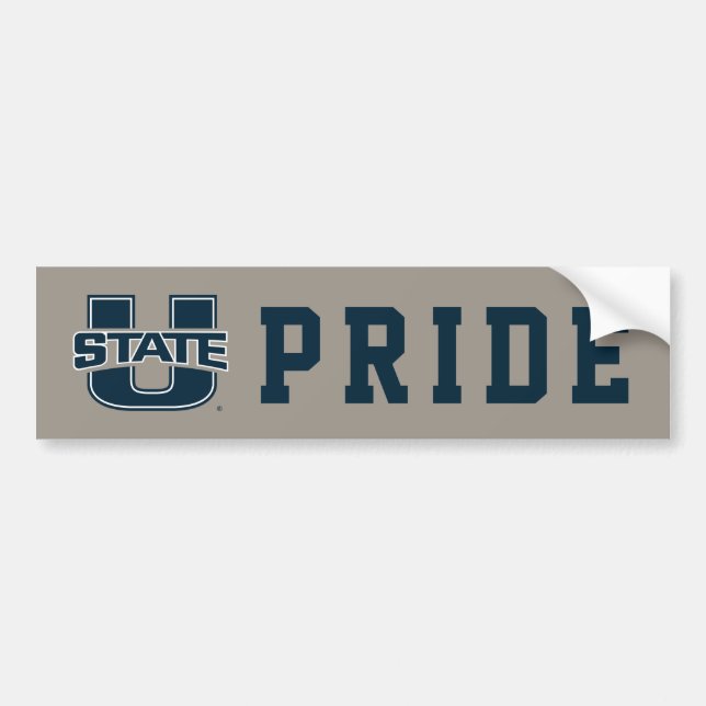 Utah State University Logo Bumper Sticker (Front)