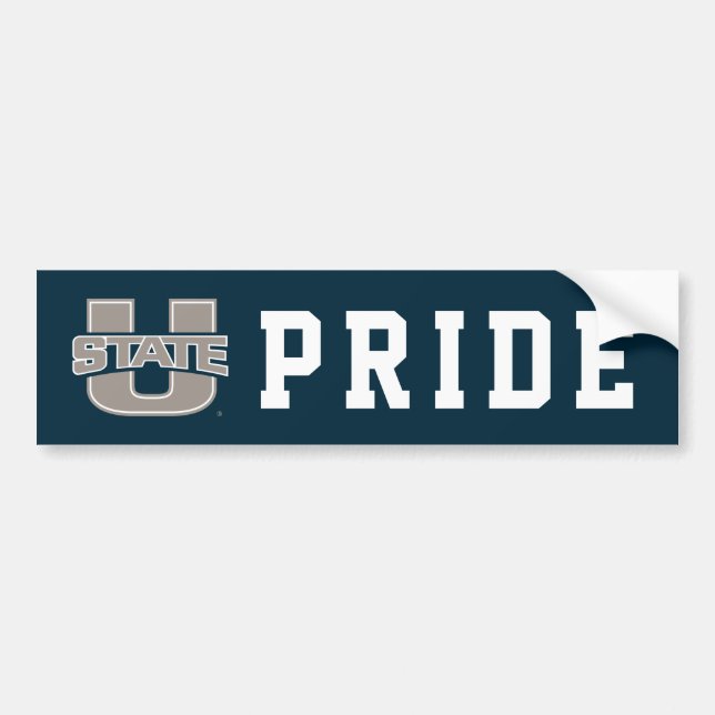 Utah State University Logo Bumper Sticker (Front)