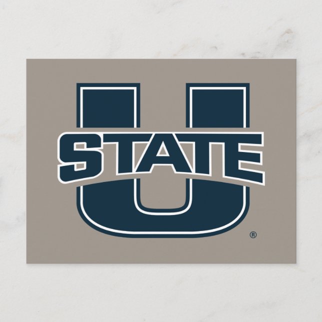 Utah State University Logo Invitation Postcard (Front)
