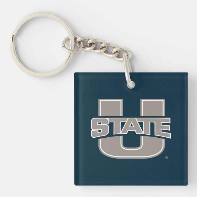 Utah State University Logo Keychain (Front)