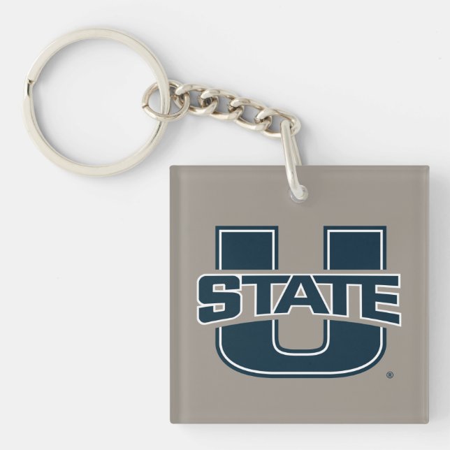 Utah State University Logo Keychain (Front)