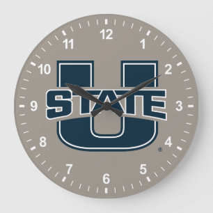 Utah State University Logo Large Clock