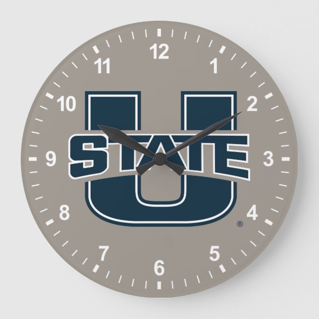 Utah State University Logo Large Clock (Front)