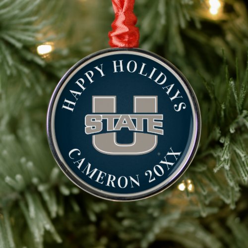 Utah State University Logo Metal Ornament
