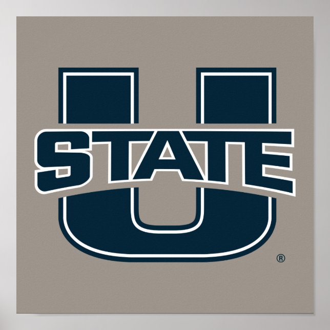 Utah State University Logo Poster (Front)