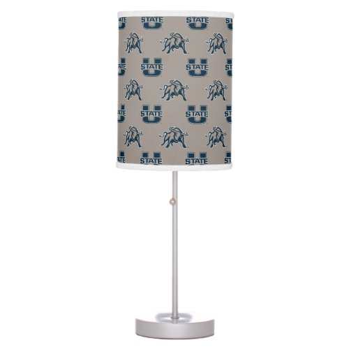 Utah State University Pewter Pattern Table Lamp