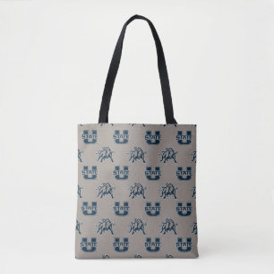 Utah State University Pewter Pattern Tote Bag