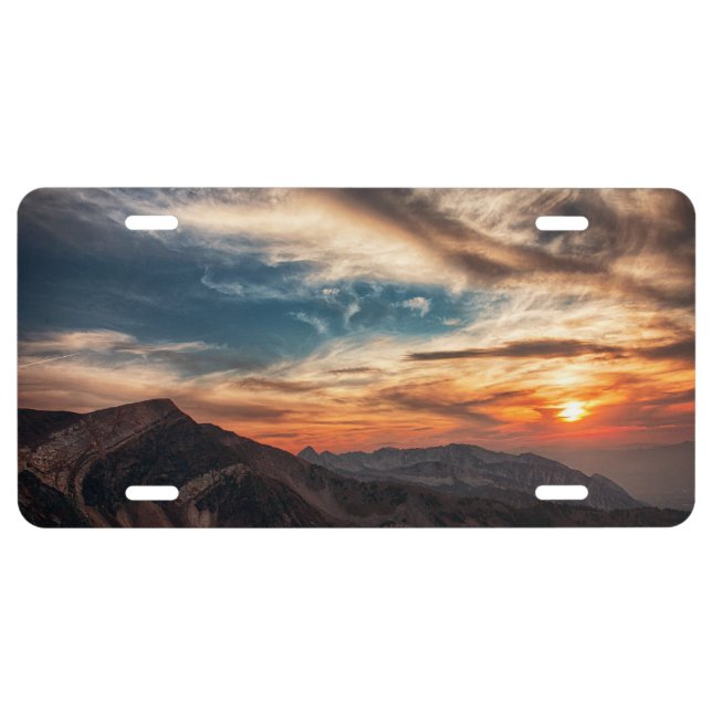 Utah Sunset License Plate (Front)