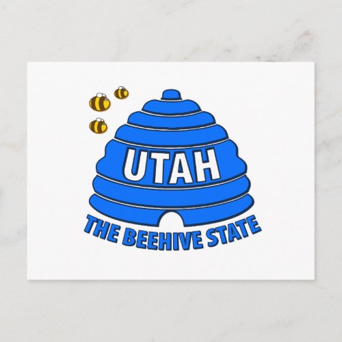 Utah The Beehive State Postcard