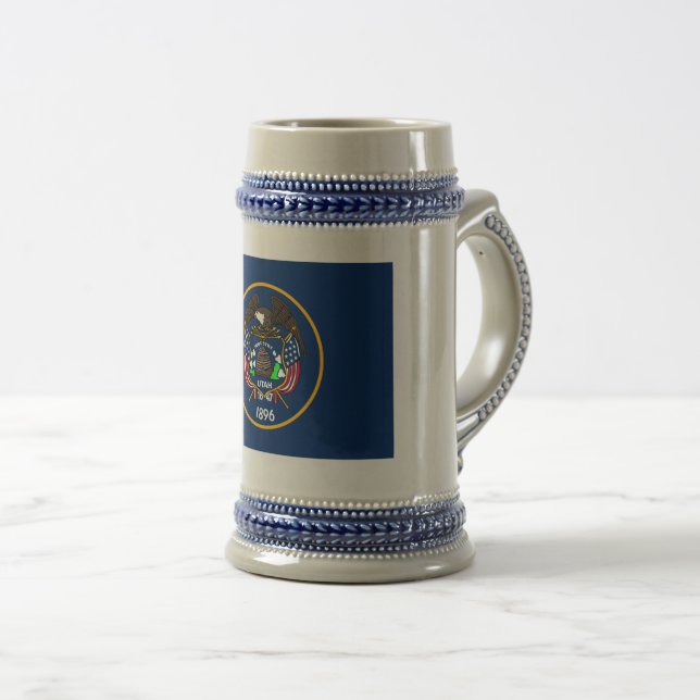 Utah: The Beehive State US Flag, Industry Beer Stein (Front Right)
