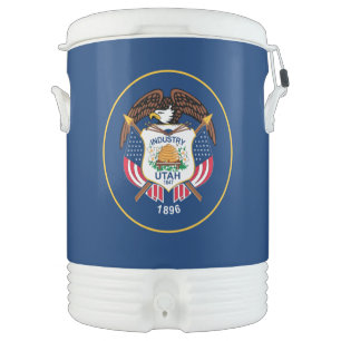 Utah: The Beehive State US Flag, Industry Beverage Cooler