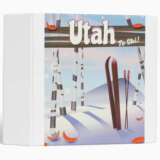 Utah to ski! 3 ring binder (Front/Spine)