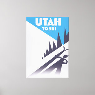 Utah To Ski Canvas Print