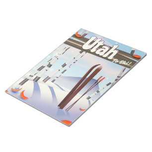 Utah to ski! notepad