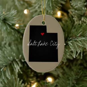 Utah Town Ceramic Ornament