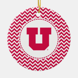 Utah U Ceramic Ornament
