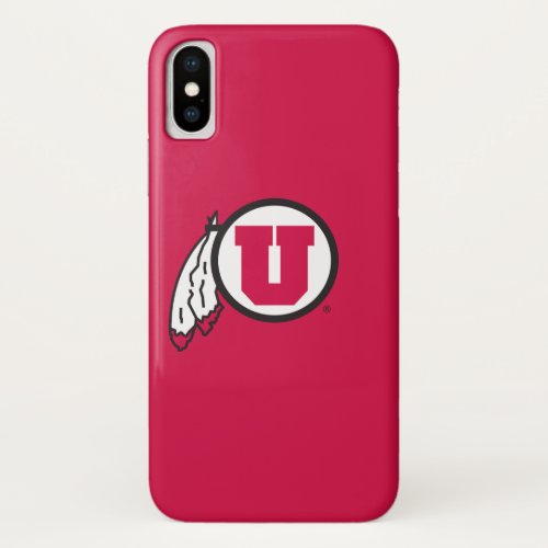 Utah U Circle and Feathers iPhone X Case