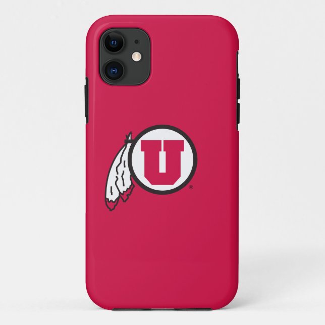 Utah U Circle and Feathers Case-Mate iPhone Case (Back)