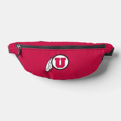 Utah U Circle and Feathers Fanny Pack