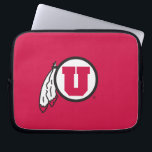 Utah U Circle and Feathers Laptop Sleeve<br><div class="desc">Check out these official University of Utah designs! All of the Ute merchandise on Zazzle.com is customizable with your name, sport, club, or class year. These products make perfect gifts for Utah students, alumni, friends, family, and fans. Show off your Utah pride by getting all of your custom merchandise and...</div>