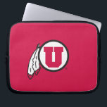 Utah U Circle and Feathers Laptop Sleeve<br><div class="desc">Check out these official University of Utah designs! All of the Ute merchandise on Zazzle.com is customizable with your name, sport, club, or class year. These products make perfect gifts for Utah students, alumni, friends, family, and fans. Show off your Utah pride by getting all of your custom merchandise and...</div>