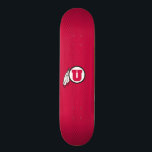 Utah U Circle and Feathers Skateboard Deck<br><div class="desc">Check out these official University of Utah designs! All of the Ute merchandise on Zazzle.com is customizable with your name, sport, club, or class year. These products make perfect gifts for Utah students, alumni, friends, family, and fans. Show off your Utah pride by getting all of your custom merchandise and...</div>