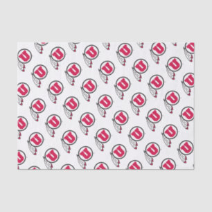 Utah U Circle and Feathers Tissue Paper