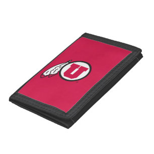 Utah U Circle and Feathers Tri-fold Wallet