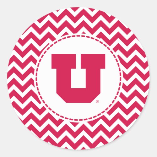 Utah U Classic Round Sticker