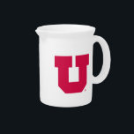 Utah U Drink Pitcher<br><div class="desc">Check out these official University of Utah designs! All of the Ute merchandise on Zazzle.com is customizable with your name, sport, club, or class year. These products make perfect gifts for Utah students, alumni, friends, family, and fans. Show off your Utah pride by getting all of your custom merchandise and...</div>