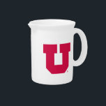 Utah U Drink Pitcher<br><div class="desc">Check out these official University of Utah designs! All of the Ute merchandise on Zazzle.com is customizable with your name, sport, club, or class year. These products make perfect gifts for Utah students, alumni, friends, family, and fans. Show off your Utah pride by getting all of your custom merchandise and...</div>