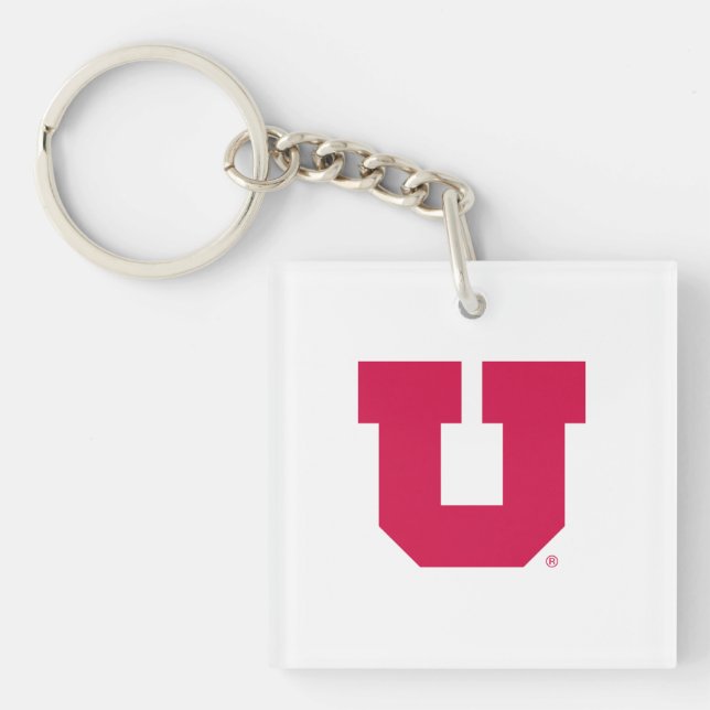 Utah U Keychain (Front)