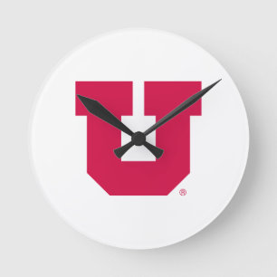 Utah U Round Clock