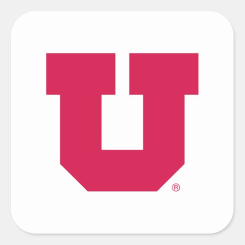 Utah U Square Sticker