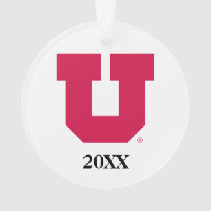 Utah U with Year Ornament
