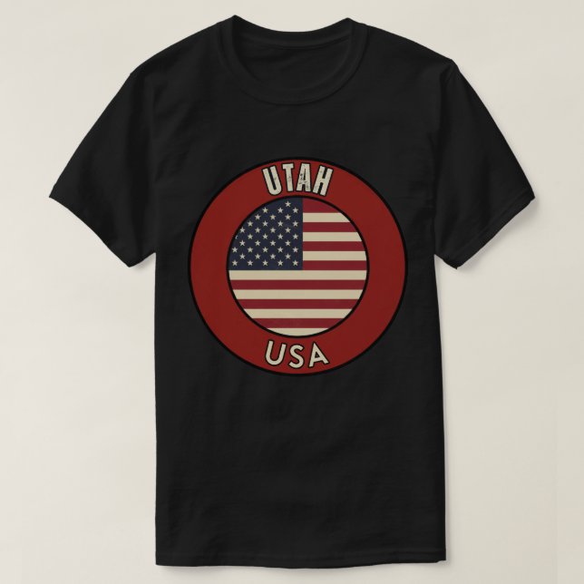 Utah United States of America T-Shirt (Design Front)