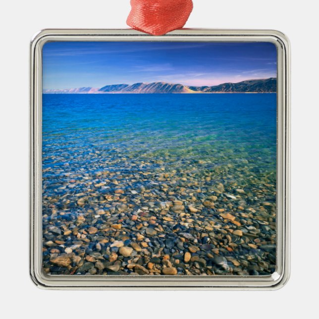 UTAH. USA. Clear water of Bear Lake reveals Metal Ornament (Front)
