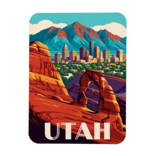 Utah USA Mighty Five National Parks Road Trip 🏜️ Magnet