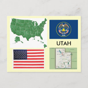 Utah, USA Postcard
