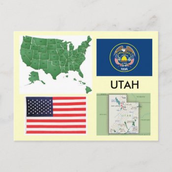 Utah  Usa Postcard by archemedes at Zazzle