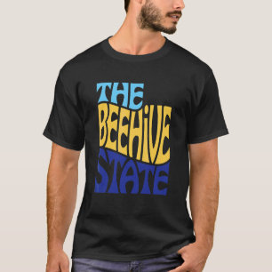 Utah Ut Us State Shape Motto T-Shirt