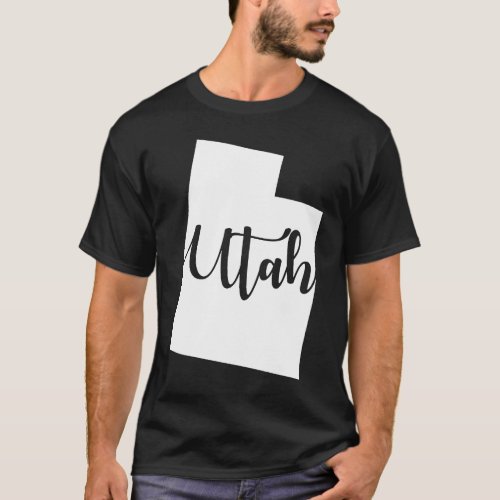 Utah Utahn UT State Shape T_Shirt