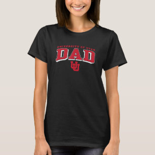 Utah Utes Dad Arch Black Officially Licensed T-Shirt