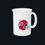 Utah Utes Helmet Beverage Pitcher<br><div class="desc">Check out these official University of Utah designs! All of the Ute merchandise on Zazzle.com is customizable with your name, sport, club, or class year. These products make perfect gifts for Utah students, alumni, friends, family, and fans. Show off your Utah pride by getting all of your custom merchandise and...</div>