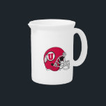Utah Utes Helmet Beverage Pitcher<br><div class="desc">Check out these official University of Utah designs! All of the Ute merchandise on Zazzle.com is customizable with your name, sport, club, or class year. These products make perfect gifts for Utah students, alumni, friends, family, and fans. Show off your Utah pride by getting all of your custom merchandise and...</div>