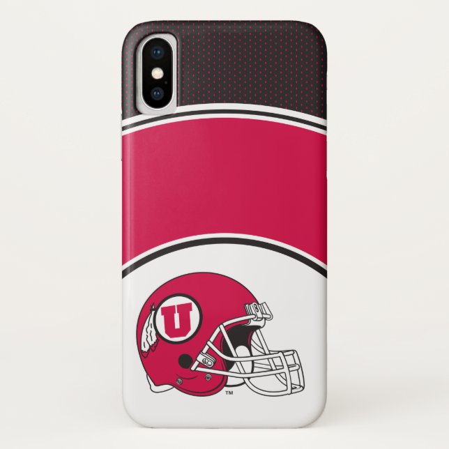 Utah Utes Helmet Case-Mate iPhone Case (Back)