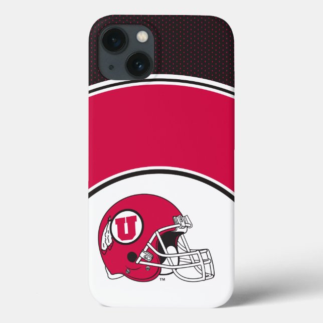 Utah Utes Helmet Case-Mate iPhone Case (Back)