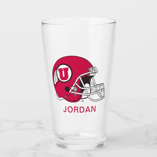 Utah Utes Helmet Glass (Front)