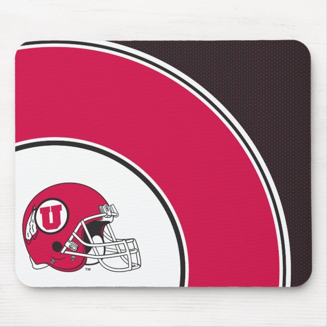 Utah Utes Helmet Mouse Pad (Front)